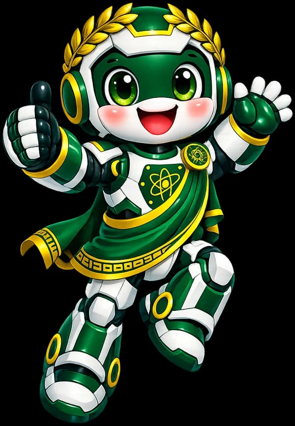 Maskot robot MA NWDI STEM